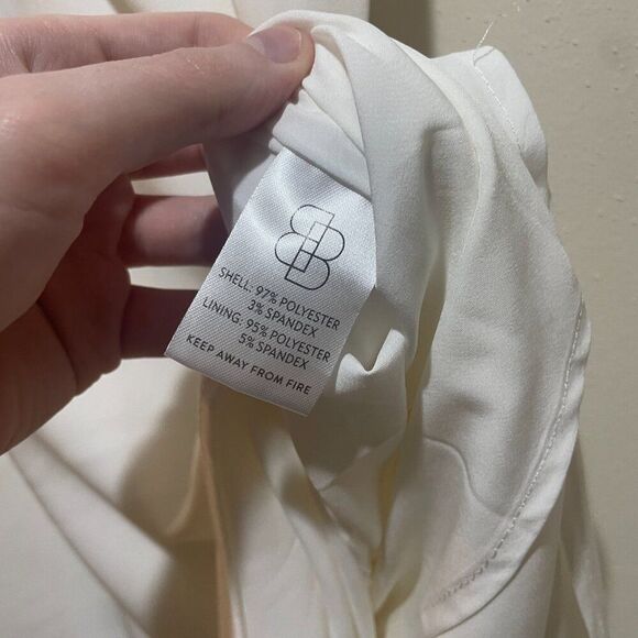 Baltic Born Sz L Molly Mod White Maxi Dress Elegant Timeless Classic Formal - Picture 6 of 11